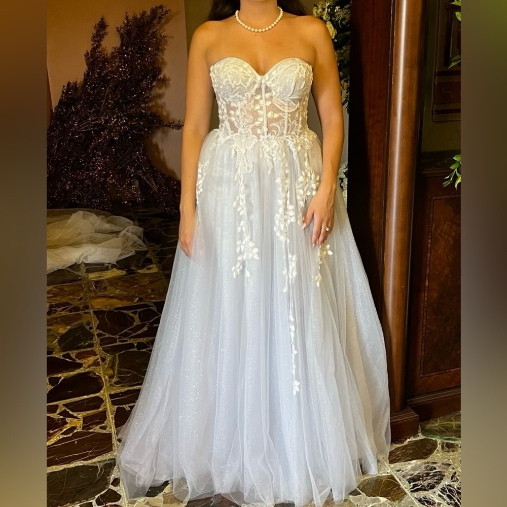 Andrea & Leo Couture - Haze Blue Mermaid